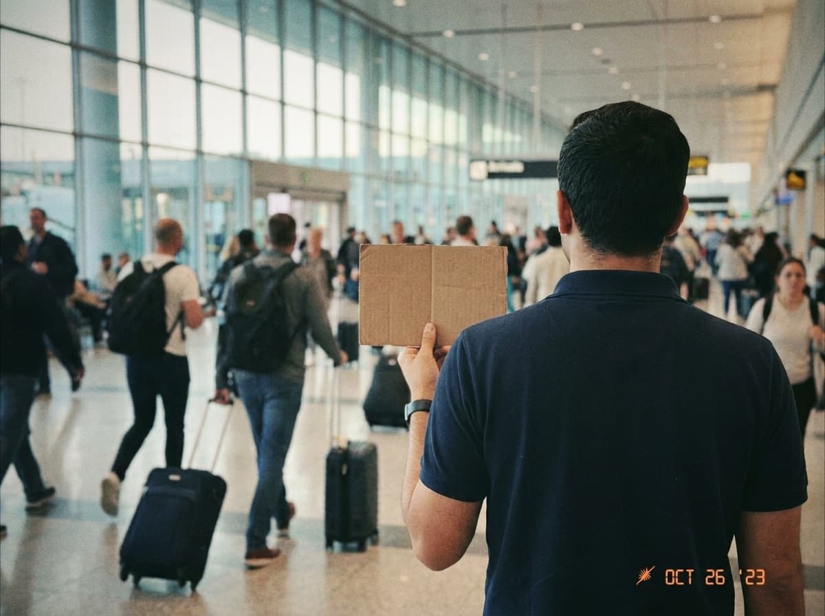 Votre chauffeur vous attend dans le hall des arrivées